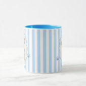 Pet's Simple Modern Name and Photo Mug マグカップ (中央)