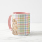 Pet's Simple Modern Name and Photo Mug マグカップ (正面左)