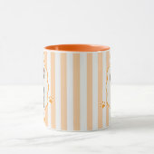 Pet's Simple Modern Name and Photo Mug マグカップ (中央)