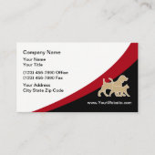 Pets Veterinarian Appointment Cards 名刺 (正面)