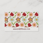 Pettiの花-クリーム-名刺 名刺 (裏面)