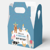 Petting Zoo Party Animals Barnyard Birthday Boy フェイバーボックス (オープン)