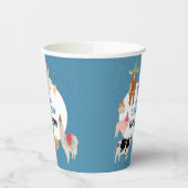 Petting Zoo Party Animals Barnyard Birthday Boy 紙コップ (左)