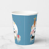 Petting Zoo Party Animals Barnyard Birthday Boy 紙コップ (右)