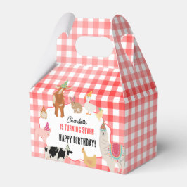Petting Zoo Party Animals Barnyard Birthday Kids フェイバーボックス