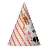 Petting Zoo Party Animals Barnyard Birthday Theme パーティーハット (左)