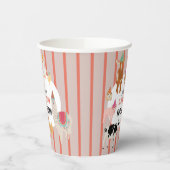 Petting Zoo Party Animals Barnyard Birthday Theme 紙コップ (左)