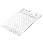 Petty Cash Log | Small Business Ledger ノートパッド (アングル)