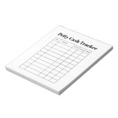 Petty Cash Tracker Notepad ノートパッド (回転)