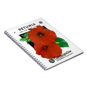 Petuniaシードパケットラベル ノートブック (右側)
