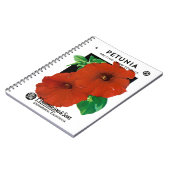 Petuniaシードパケットラベル ノートブック (左側)