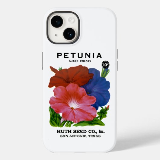 PetuniaヴィンテージシードパケットCase-Mate iPhoneケース Case-Mate iPhoneケース (裏面)