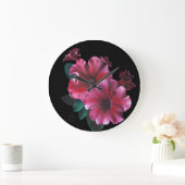 Petunia flower clock ラージ壁時計 (ホーム)