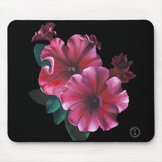 Petunia Flower mouse pad マウスパッド (正面)