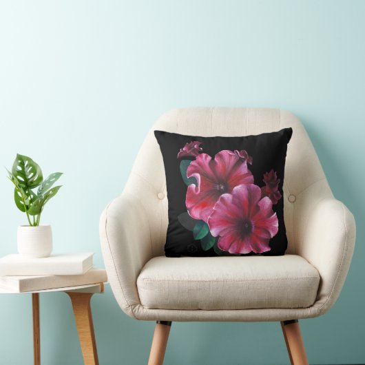 Petunia flower pillow クッション (椅子)