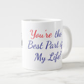 petunia you're the best part of my life ジャンボコーヒーマグカップ (正面右)