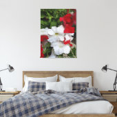 Petunias 赤と白 Canvas Print キャンバスプリント (インサイチュ (寝室))