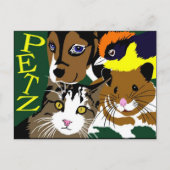 Petz World アニメ マンガ ベクターアート ポストカード (正面)