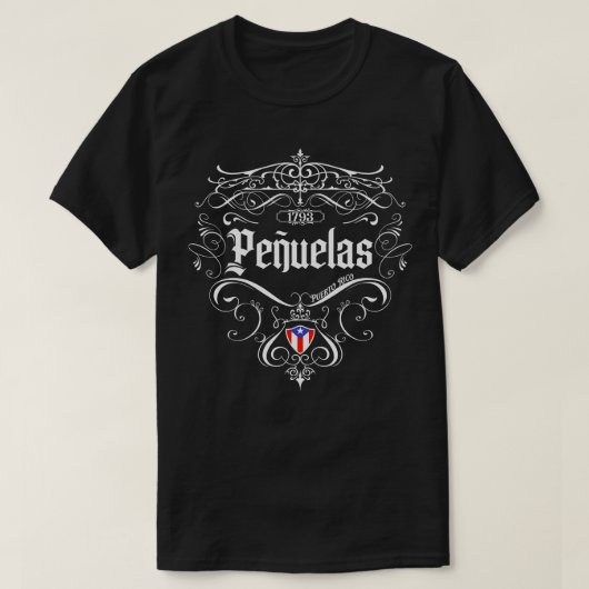 Peuelas ヴィンテージデザイン 1 tシャツ (デザイン正面)