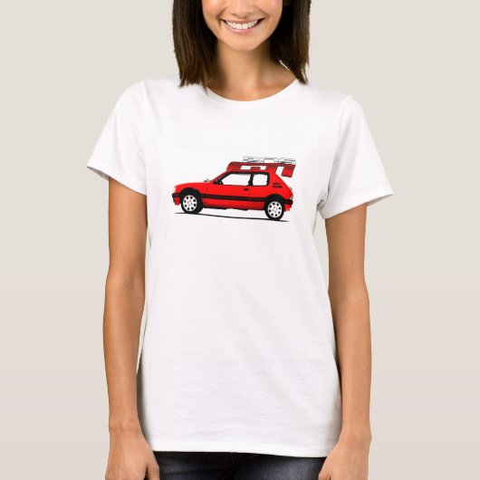 PEUGEOT 205 GTI ADVERT340 Tシャツ (正面)
