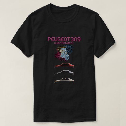 PEUGEOT 309 Tシャツ (デザイン正面)