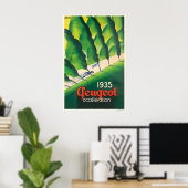 Peugeot Automobile 1935 Vintage Car Poster ポスター (ホームオフィス)