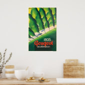 Peugeot Automobile 1935 Vintage Car Poster ポスター (キッチン)