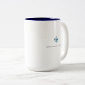 Peuple Français Fleur de Lys médievale fraternité ツートーンマグカップ (正面右)
