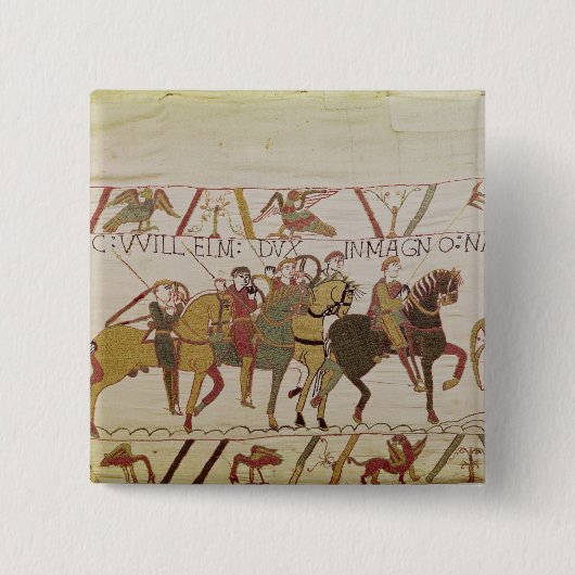 Pevenseyに航海するウィリアムPreparing公爵 缶バッジ (正面)