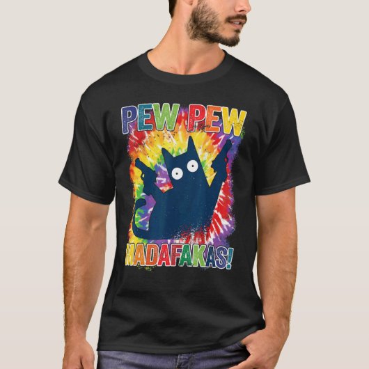 Pew Madafakas Tシャツ ネコ トップス 夏服 パジャマ (正面)