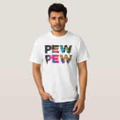 Pew Pew - Funny Paintball Tシャツ (正面フル)