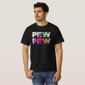 Pew Pew - Funny Paintball Tシャツ (正面フル)