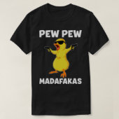 Pew Pew Madafakas Chicken Crazy Chick Pew Pew Love Tシャツ (デザイン正面)