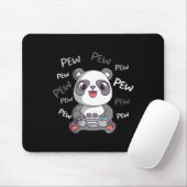 Pew Pew Pew Cute Panda Video Gaming Gamer  マウスパッド (マウス)