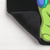 Pew Pew Pew Cute T-rex Dinosaur Video Gamer Gaming マウスパッド (コーナー)