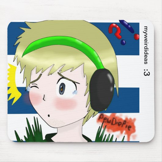 PewDiePieのマウスパッド マウスパッド (正面)