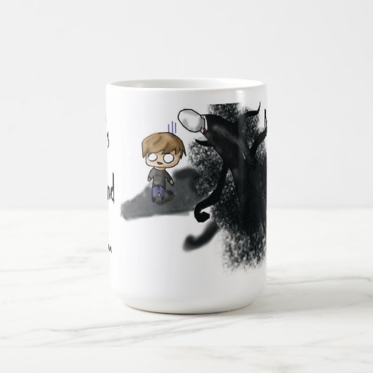 Pewdiepie Slendermanのマグ コーヒーマグカップ (中央)