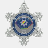 Pewter Snowflake Ornament スノーフレークピューターオーナメント (正面)