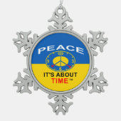 Pewter Snowflake Ornament スノーフレークピューターオーナメント (正面)