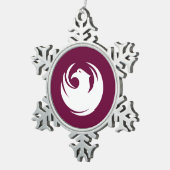 Pewter Snowflake Ornament with Phoenix City Flag スノーフレークピューターオーナメント (右)