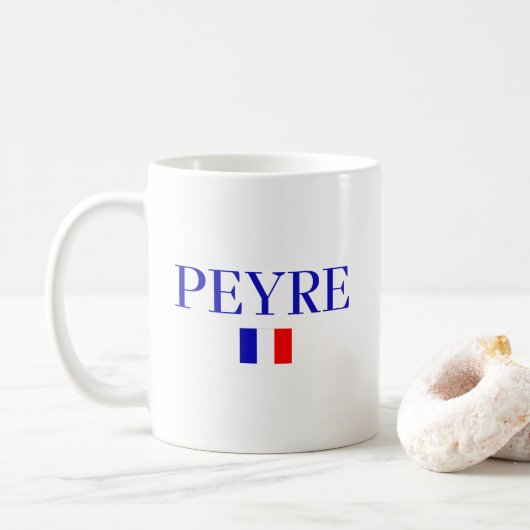 PEYREフランス国旗 コーヒーマグカップ (ドーナツ)