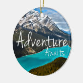 Peyto湖、バンフ国立公園 セラミックオーナメント (左)