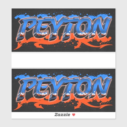 Peyton Vorname Name Graffiti Aufkleber Sticker シール (シート)