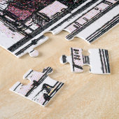 Pezenas Franceの街を見ながら ジグソーパズル (側面)