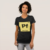 Pf - パンフルート 音楽 化学 周期表 tシャツ (正面フル)