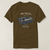 Pfalz WWI戦闘機1 Tシャツ (デザイン正面)
