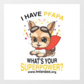 PFAPA Superpower Window/Wallシール（白BG付） ウィンドウサイン (シート)