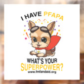 PFAPA Superpower Window/Wallシール（白BG付） ウィンドウサイン (シート2)