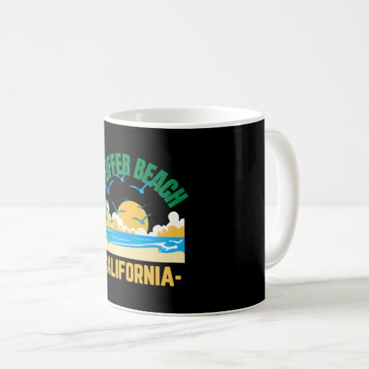 Pfeifferビーチカリフォルニア�オーストラリア�s Coastal Je コーヒーマグカップ (正面右)