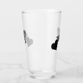 Pferd – Horse neon-pink タンブラーグラス (左)